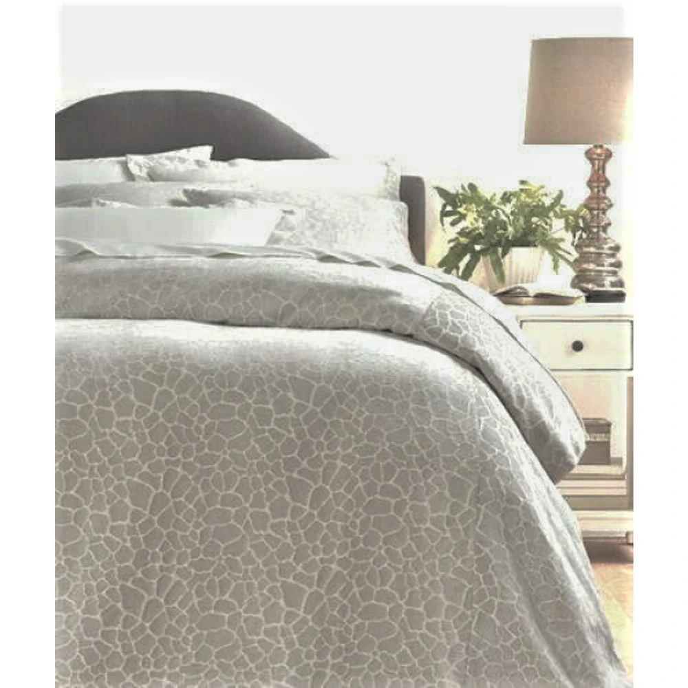 NEW Giraffe Animal Print BEDDING SET Queen DUVET 4 Pillow SHAMS Home Dec Natural